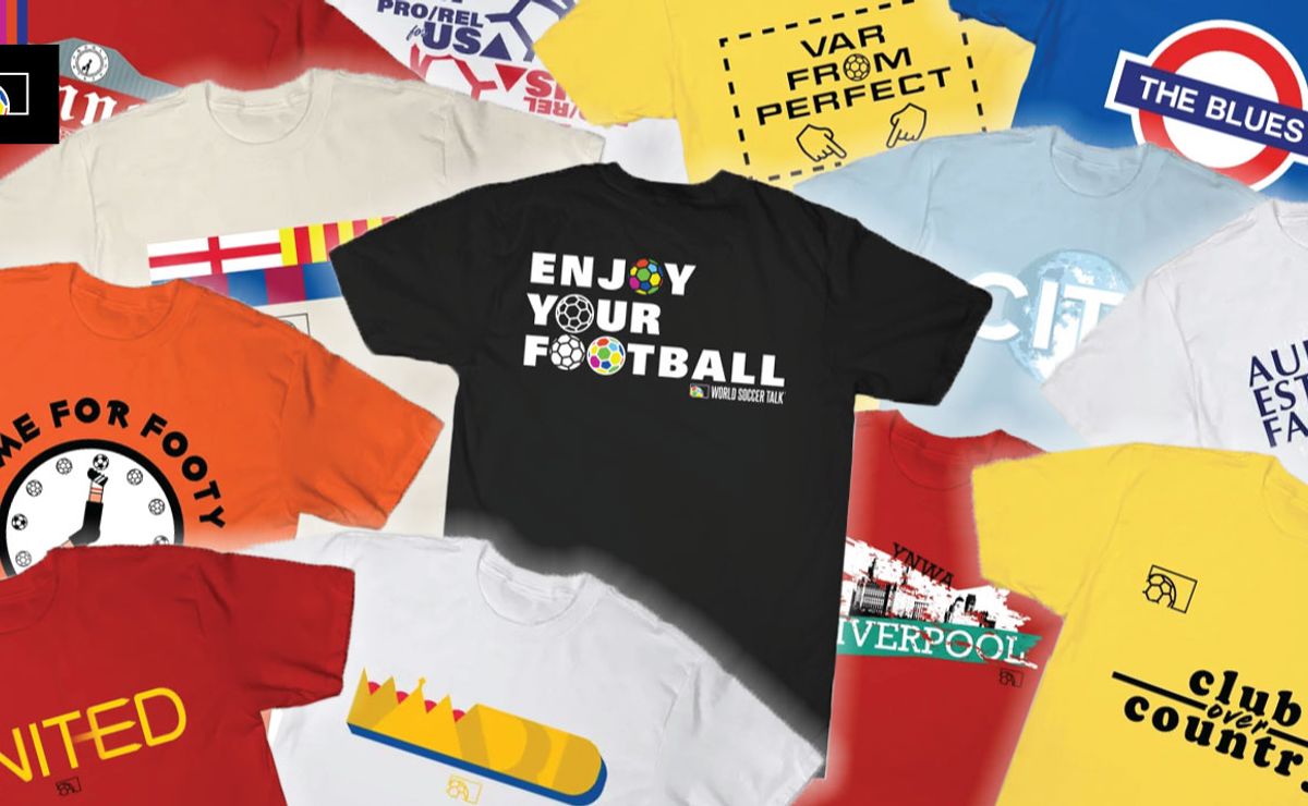 Fußball-T-Shirt-Kollektion jetzt bei World Soccer Talk erhältlich